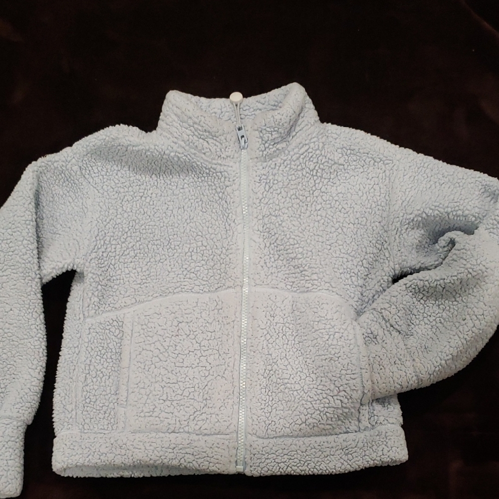 Athleta Girl Light Blue Sherpa Jacket